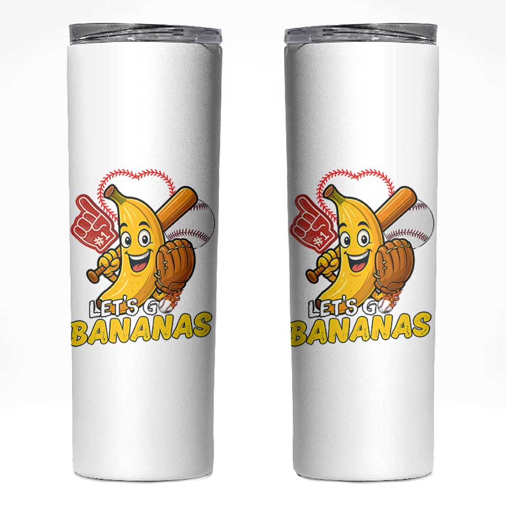 Funny Baseball Skinny Tumbler Lets Go Bananas Fruit Sports Lover Gift
