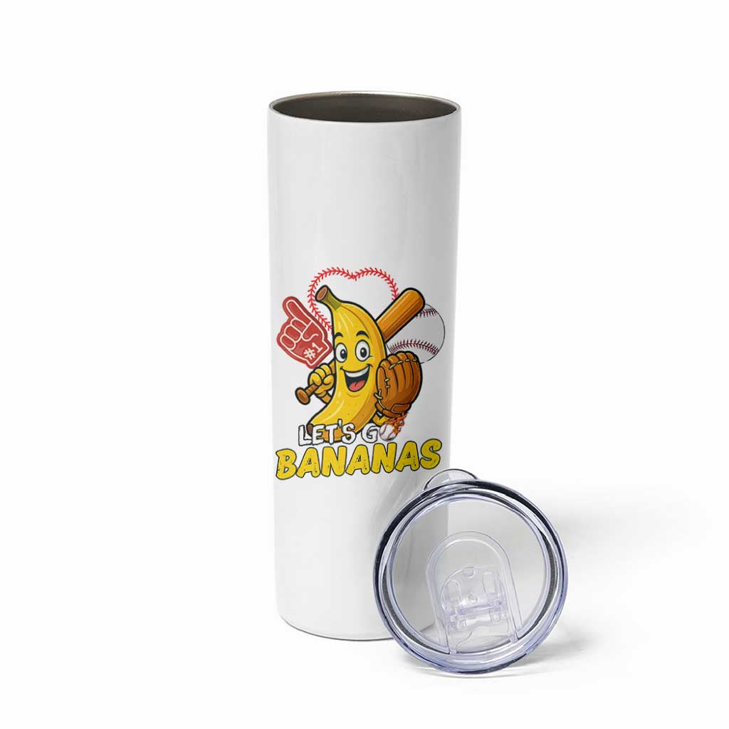 Funny Baseball Skinny Tumbler Lets Go Bananas Fruit Sports Lover Gift