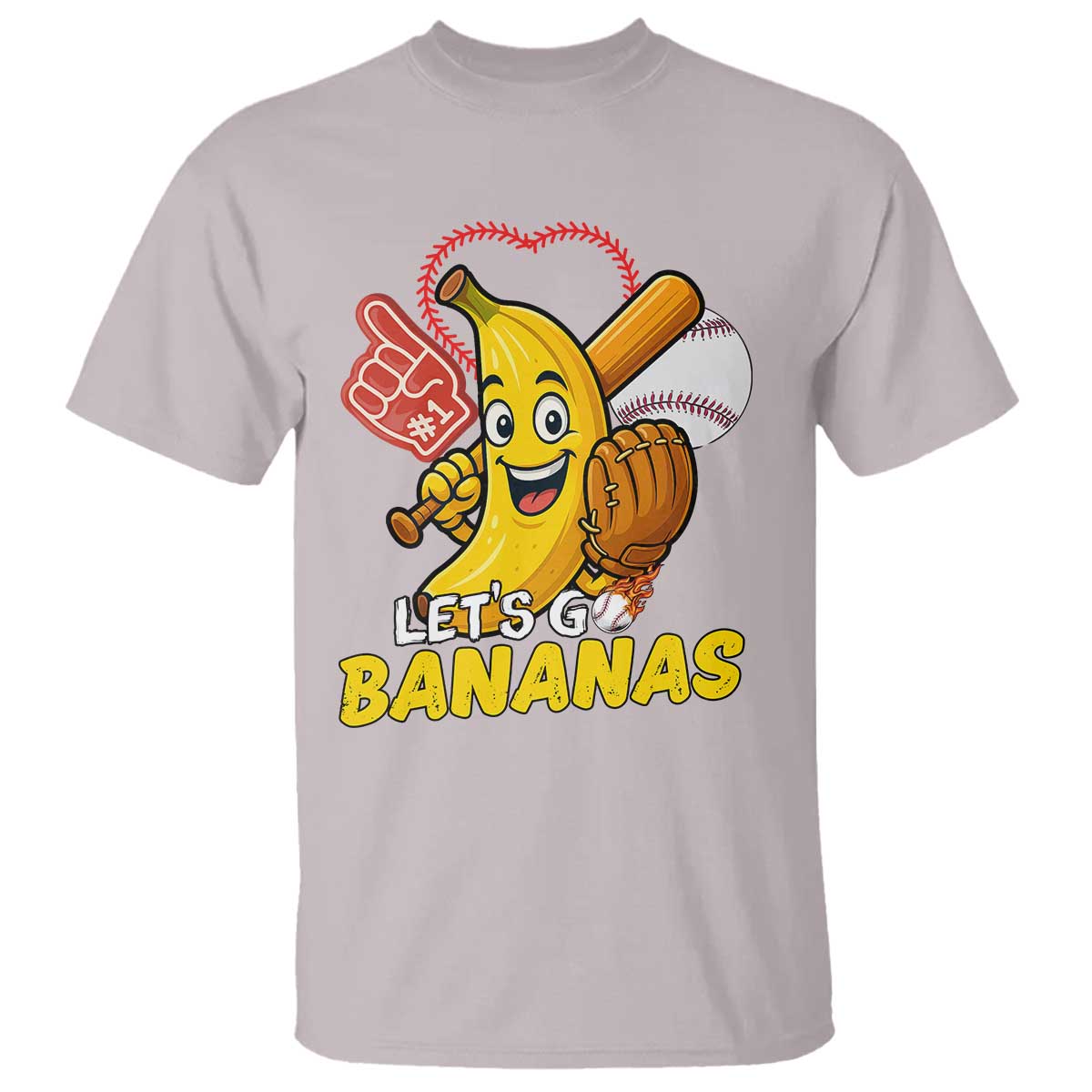 Funny Baseball T Shirt Lets Go Bananas Fruit Sports Lover Gift - Wonder Print Shop