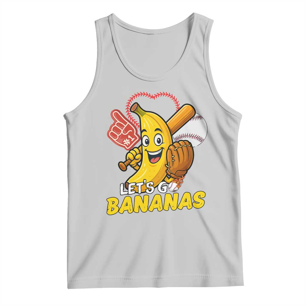 Funny Baseball Tank Top Lets Go Bananas Fruit Sports Lover Gift - Wonder Print Shop