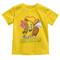 Funny Baseball Toddler T Shirt Lets Go Bananas Fruit Sports Lover Gift - Wonder Print Shop