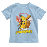 Funny Baseball Toddler T Shirt Lets Go Bananas Fruit Sports Lover Gift - Wonder Print Shop