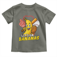 Funny Baseball Toddler T Shirt Lets Go Bananas Fruit Sports Lover Gift - Wonder Print Shop