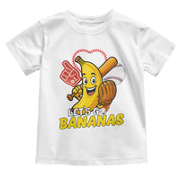 Funny Baseball Toddler T Shirt Lets Go Bananas Fruit Sports Lover Gift - Wonder Print Shop