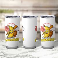 Funny Baseball Tumbler Cup Lets Go Bananas Fruit Sports Lover Gift