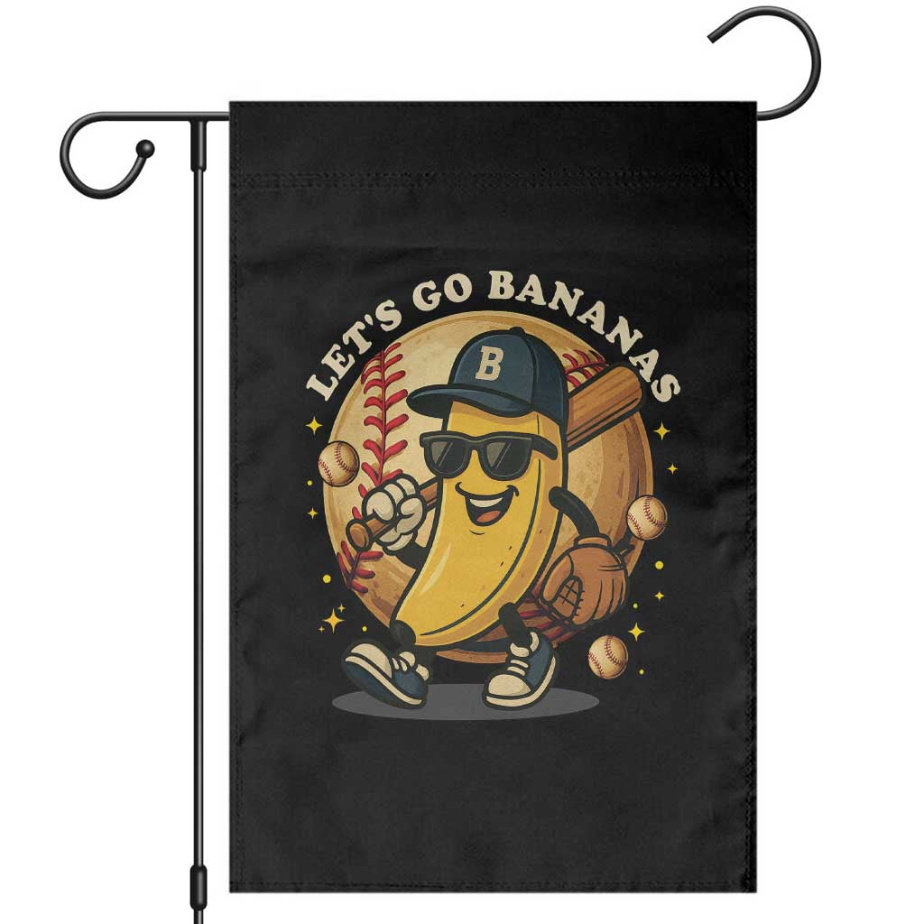 Funny Banana Baseball Garden Flag Sports Humor Banana Baseball - Wonder Print Shop