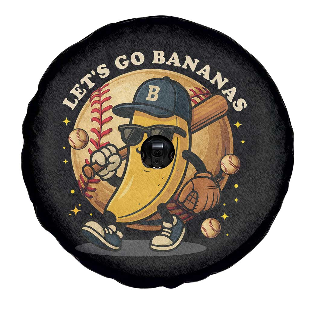 Funny Banana Baseball Spare Tire Cover Sports Humor Banana Baseball - Wonder Print Shop