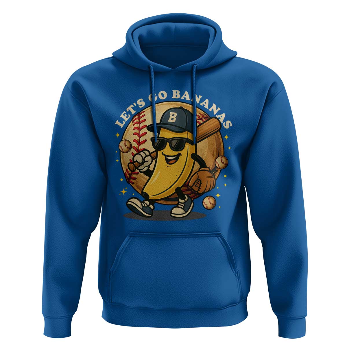 Funny Banana Baseball Hoodie Sports Humor Banana Baseball - Wonder Print Shop