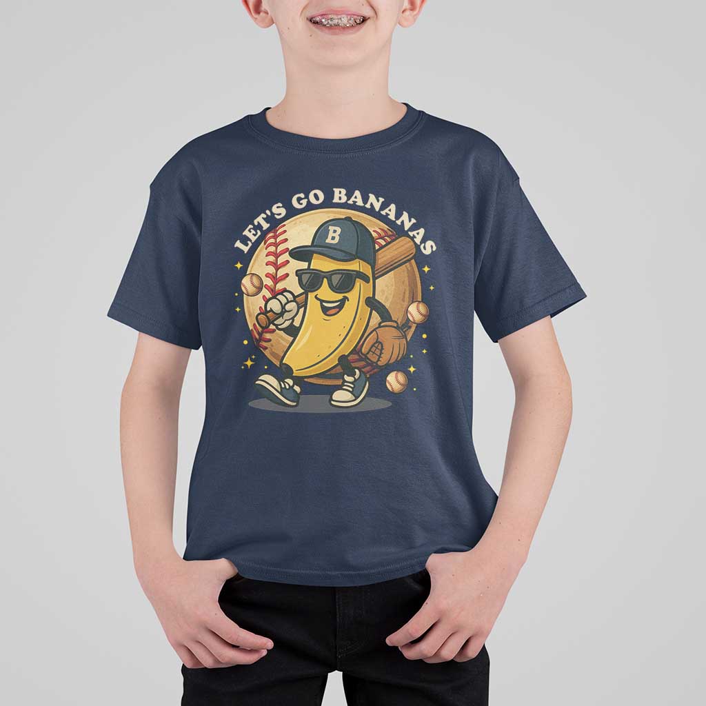 Funny Banana Baseball T Shirt For Kid Sports Humor Banana Baseball - Wonder Print Shop