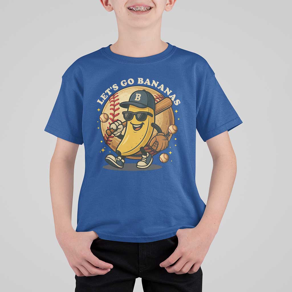 Funny Banana Baseball T Shirt For Kid Sports Humor Banana Baseball - Wonder Print Shop