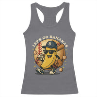 Funny Banana Baseball Racerback Tank Top Sports Humor Banana Baseball - Wonder Print Shop