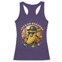Funny Banana Baseball Racerback Tank Top Sports Humor Banana Baseball - Wonder Print Shop