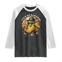 Funny Banana Baseball Raglan Shirt Sports Humor Banana Baseball - Wonder Print Shop
