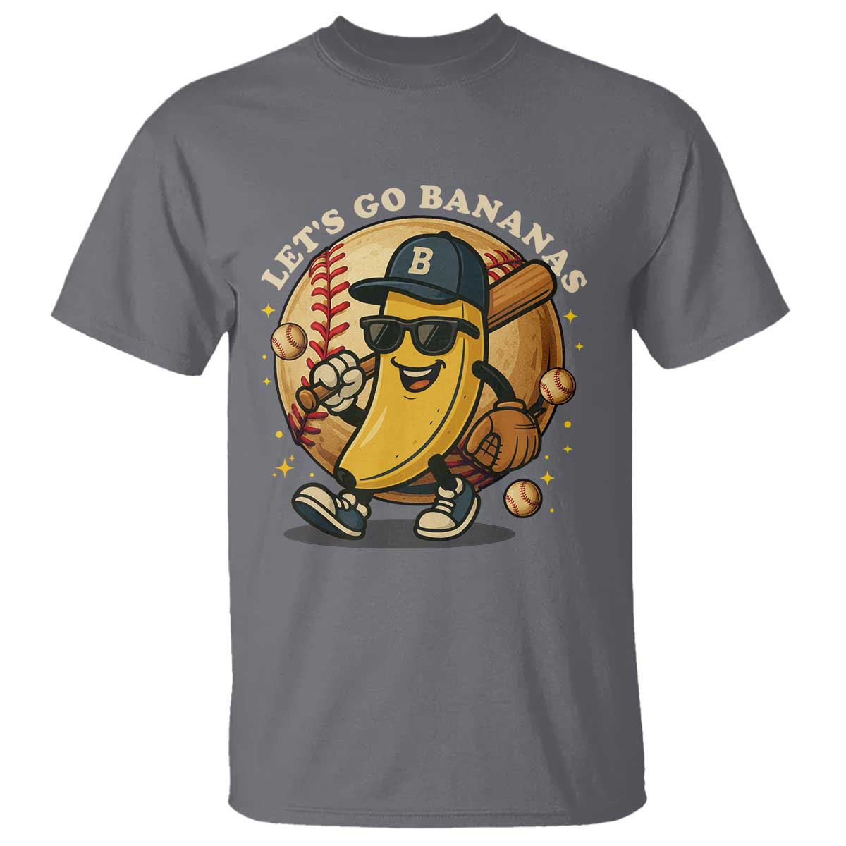 Funny Banana Baseball T Shirt Sports Humor Banana Baseball - Wonder Print Shop