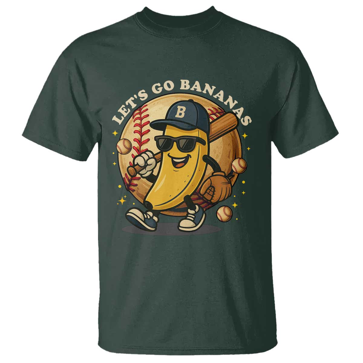 Funny Banana Baseball T Shirt Sports Humor Banana Baseball - Wonder Print Shop