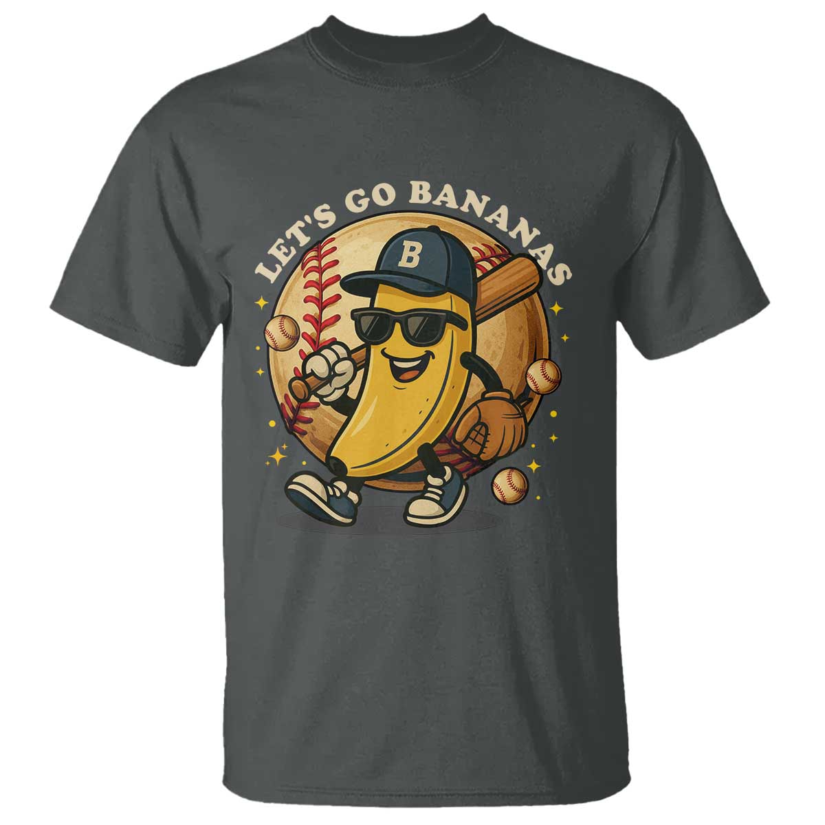 Funny Banana Baseball T Shirt Sports Humor Banana Baseball - Wonder Print Shop