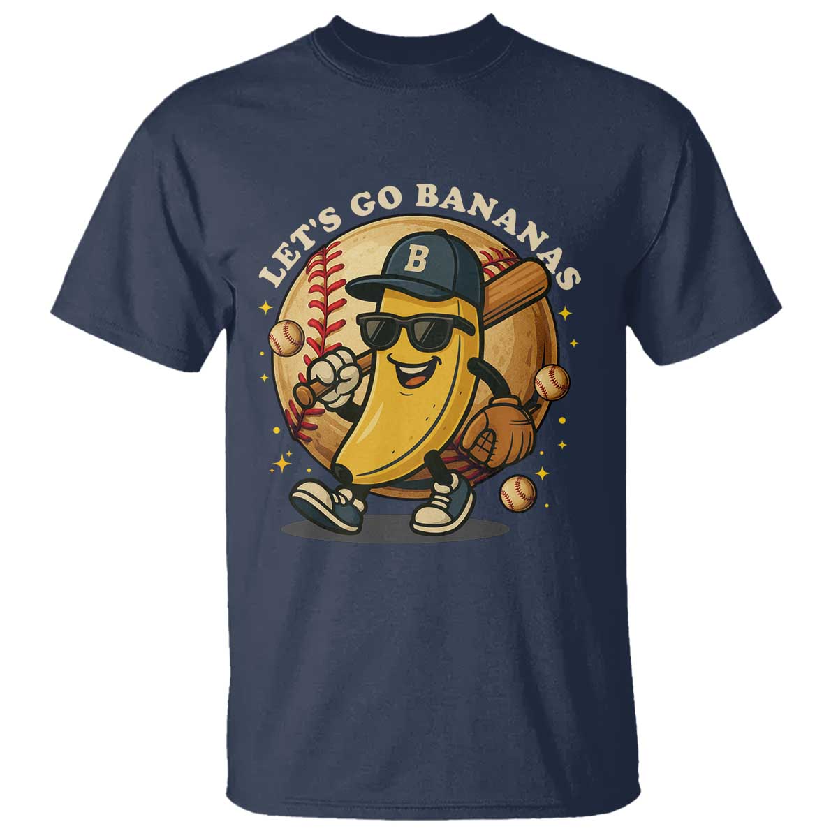 Funny Banana Baseball T Shirt Sports Humor Banana Baseball - Wonder Print Shop