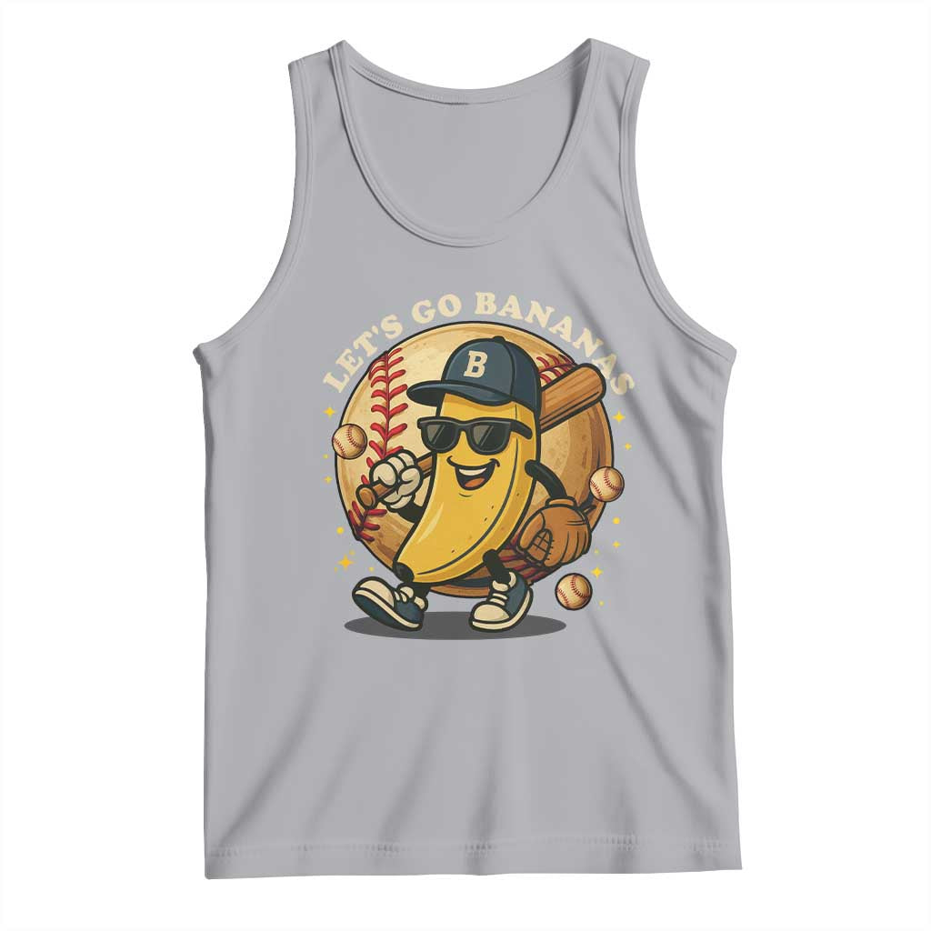Funny Banana Baseball Tank Top Sports Humor Banana Baseball - Wonder Print Shop