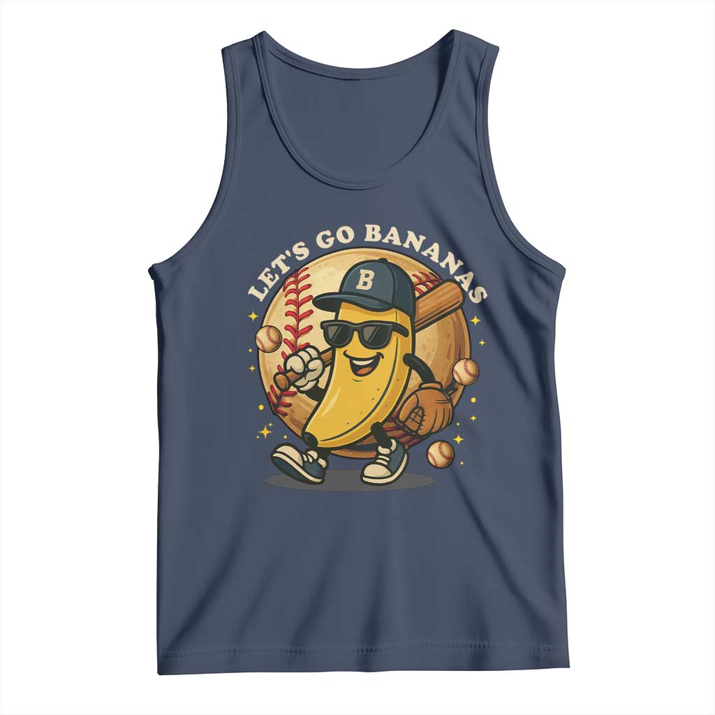 Funny Banana Baseball Tank Top Sports Humor Banana Baseball - Wonder Print Shop