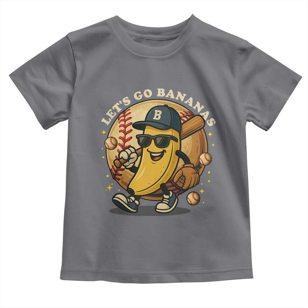 Funny Banana Baseball Toddler T Shirt Sports Humor Banana Baseball - Wonder Print Shop