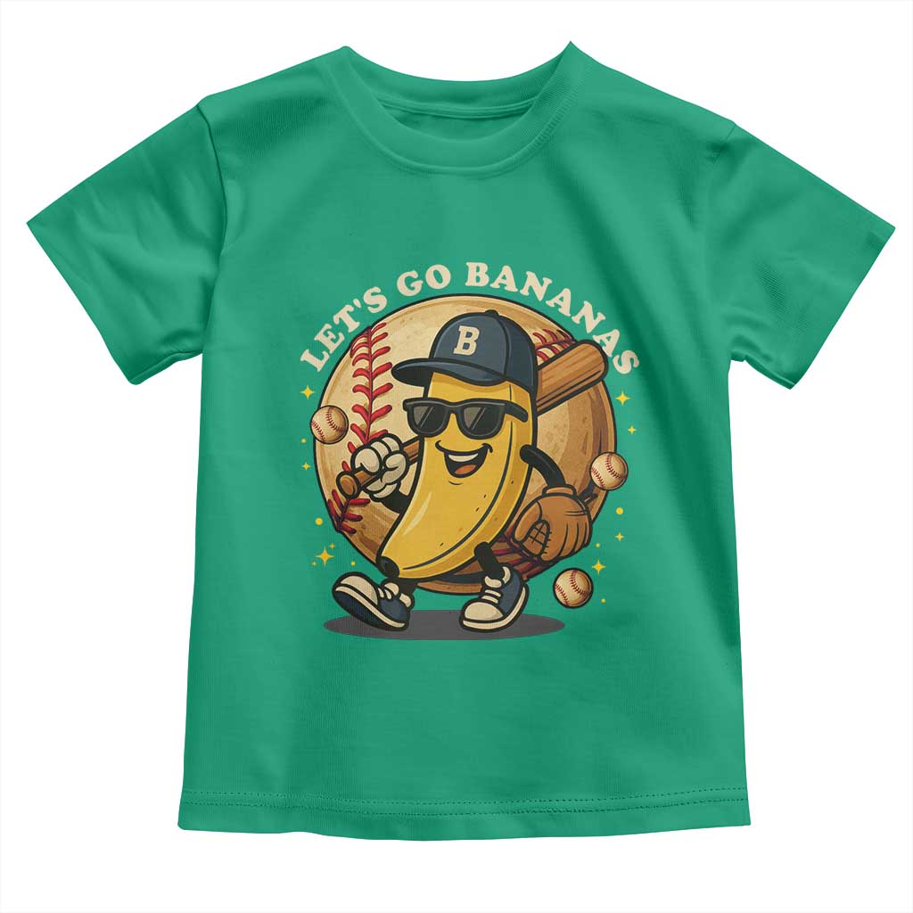 Funny Banana Baseball Toddler T Shirt Sports Humor Banana Baseball - Wonder Print Shop