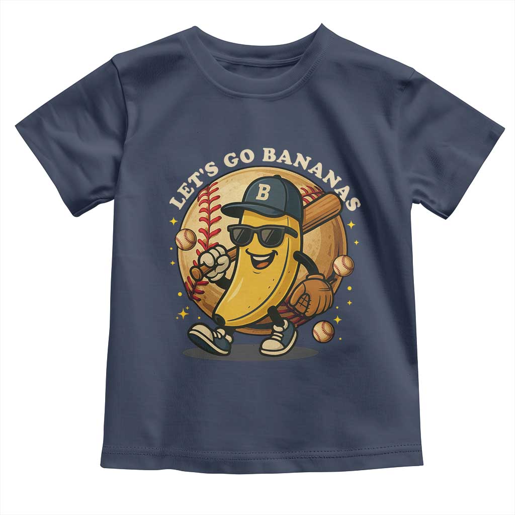 Funny Banana Baseball Toddler T Shirt Sports Humor Banana Baseball - Wonder Print Shop