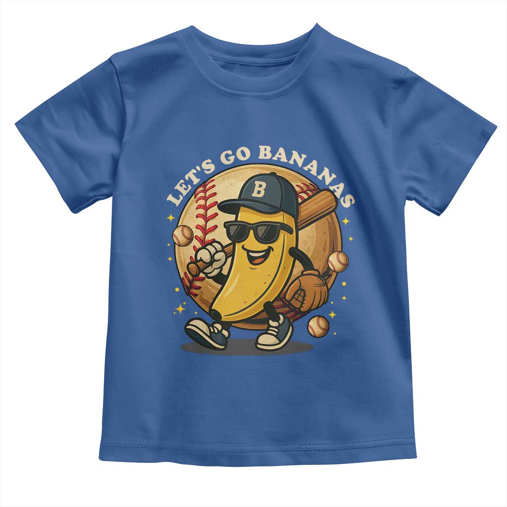 Funny Banana Baseball Toddler T Shirt Sports Humor Banana Baseball - Wonder Print Shop