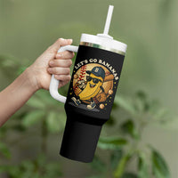 Funny Banana Baseball Tumbler With Handle Sports Humor Banana Baseball