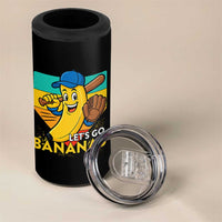 Lets Go Bananas 4 in 1 Can Cooler Tumbler Funny Banana Baseball Fruit Sports Gift