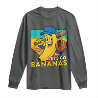 Lets Go Bananas Long Sleeve Shirt Funny Banana Baseball Fruit Sports Gift - Wonder Print Shop
