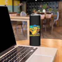 Lets Go Bananas Skinny Tumbler Funny Banana Baseball Fruit Sports Gift
