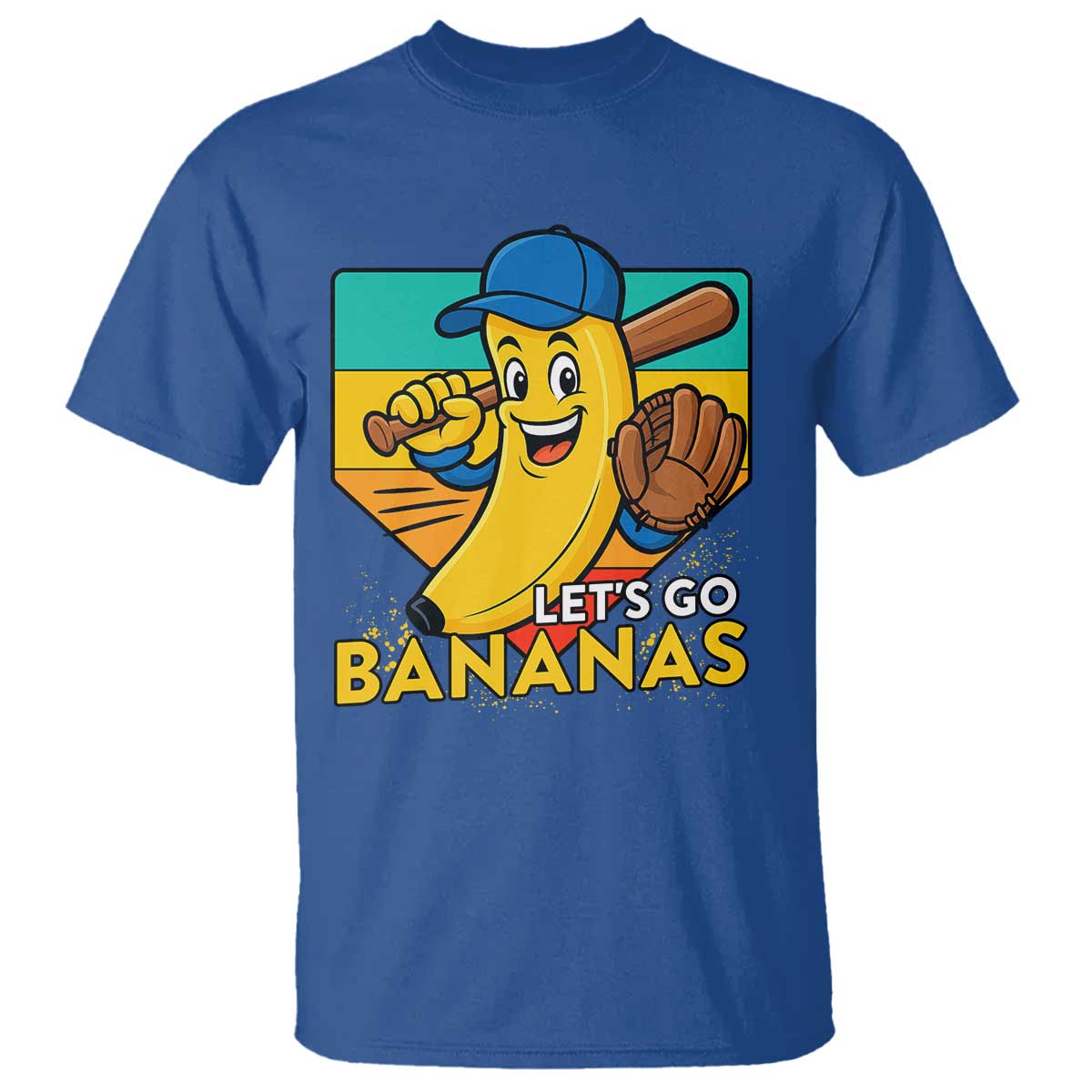 Lets Go Bananas T Shirt Funny Banana Baseball Fruit Sports Gift - Wonder Print Shop