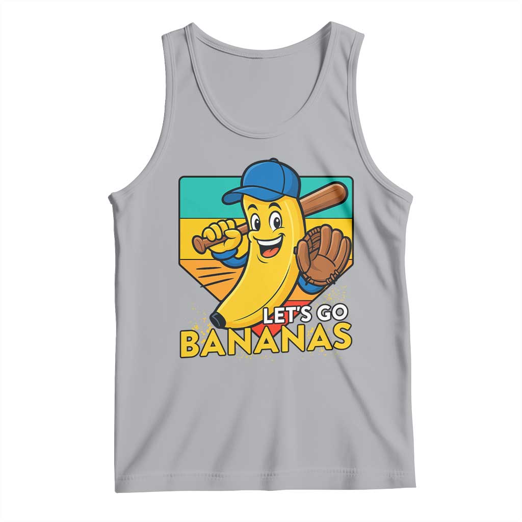 Lets Go Bananas Tank Top Funny Banana Baseball Fruit Sports Gift - Wonder Print Shop