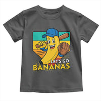 Lets Go Bananas Toddler T Shirt Funny Banana Baseball Fruit Sports Gift - Wonder Print Shop