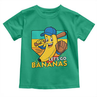 Lets Go Bananas Toddler T Shirt Funny Banana Baseball Fruit Sports Gift - Wonder Print Shop