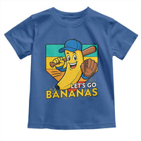 Lets Go Bananas Toddler T Shirt Funny Banana Baseball Fruit Sports Gift - Wonder Print Shop