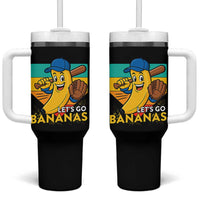 Lets Go Bananas Tumbler With Handle Funny Banana Baseball Fruit Sports Gift