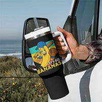 Lets Go Bananas Tumbler With Handle Funny Banana Baseball Fruit Sports Gift