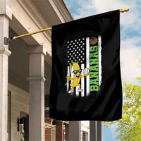 Banana Playing Baseball Lover Garden Flag Retro American Flag - Wonder Print Shop