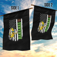 Banana Playing Baseball Lover Garden Flag Retro American Flag - Wonder Print Shop