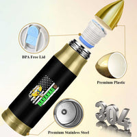 Banana Playing Baseball Lover Bullet Tumbler Retro American Flag