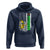 Banana Playing Baseball Lover Hoodie Retro American Flag - Wonder Print Shop