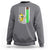 Banana Playing Baseball Lover Sweatshirt Retro American Flag - Wonder Print Shop