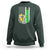 Banana Playing Baseball Lover Sweatshirt Retro American Flag - Wonder Print Shop