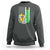 Banana Playing Baseball Lover Sweatshirt Retro American Flag - Wonder Print Shop