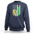 Banana Playing Baseball Lover Sweatshirt Retro American Flag - Wonder Print Shop