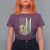 Banana Playing Baseball Lover T Shirt For Women Retro American Flag - Wonder Print Shop
