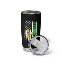 Banana Playing Baseball Lover Tumbler Cup Retro American Flag