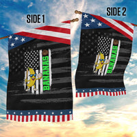 Banana Playing Baseball Lover Garden Flag Retro American Flag