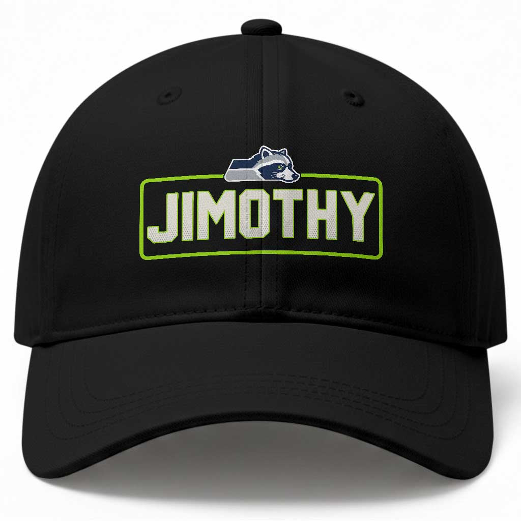 Funny Seattle Jimothy The Raccoon Baseball Cap Football Parody Viral Trash Panda Feral Meme